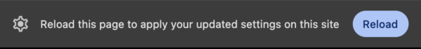 reload webpage